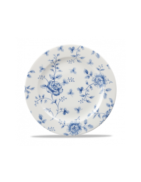 Plato Llano Rose Chintz - Azul