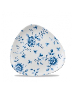 Plato Triangular de Postre Rose Chintz - Azul