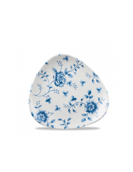 Plato Triangular de Postre Rose Chintz - Azul