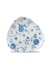 Plato Triangular de Postre Rose Chintz - Azul