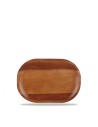 Platón Ovalado Acacia - Marrón
