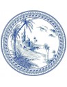 Set de 4 Platos Llano Dépareillés Bleu