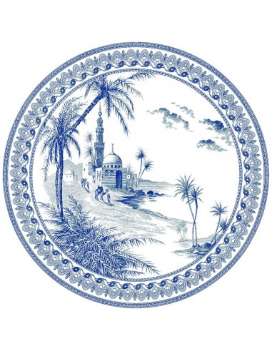 Set de 4 Platos de Postre Dépareillés Bleu