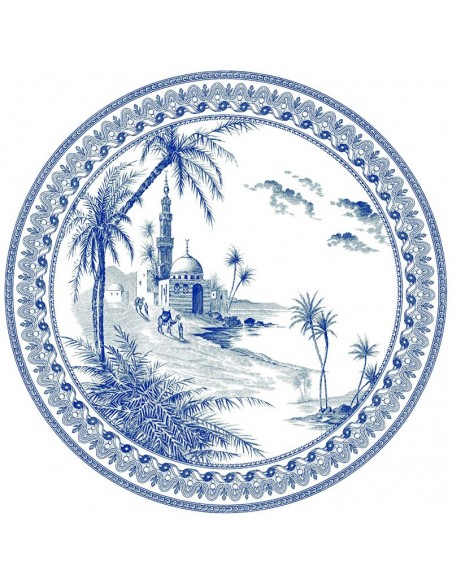 Set de 4 Platos de Postre Dépareillés Bleu
