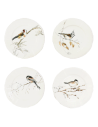 Set de 4 Platos de Pan Les Oiseax de la Forêt