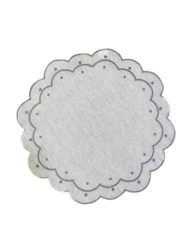 Individual Lunares - Gris