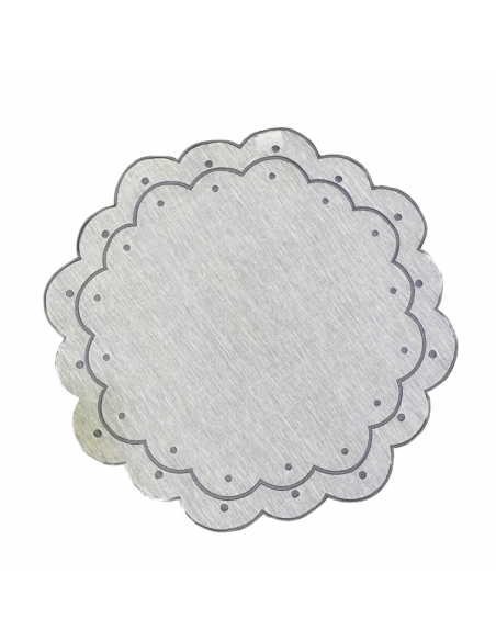 Individual Lunares - Gris