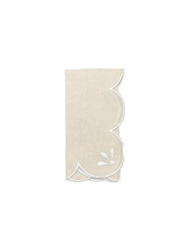 Servilleta Flores - Beige