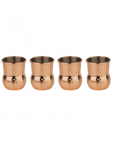 Set 4 Vasos de Shots - Cobre