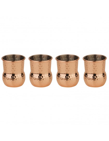 Set 4 Vasos de Shots - Cobre