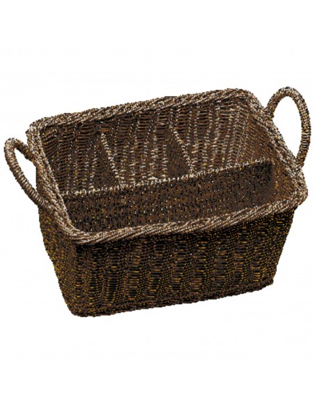Cesta Para Cubiertos - Marrón