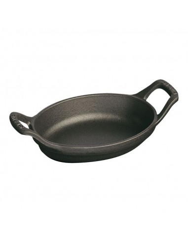 Plato Ovalado con Asa - Negro