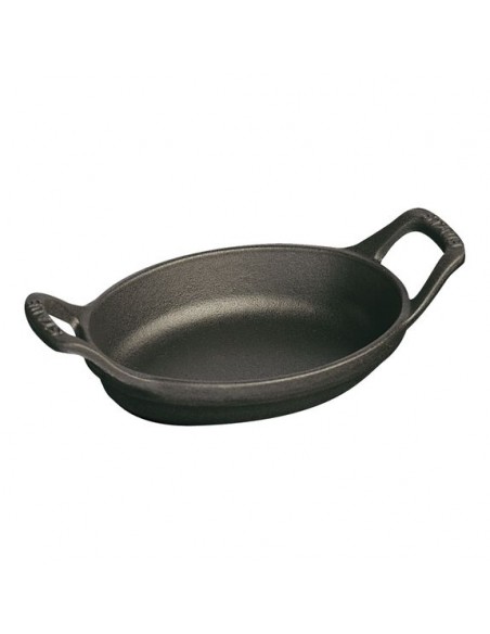 Plato Ovalado con Asa - Negro