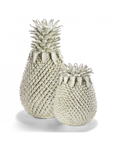 Ser de 2 Jarrones de Piña