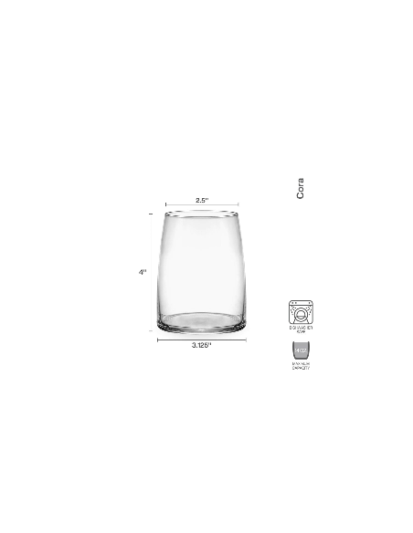 Set de 4 Vasos de Whisky Cora
