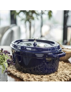 Olla Ovalada La Cocotte - Azul Oscuro 2