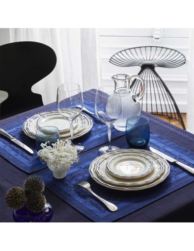 Set de 4 Platos de Postre - Filet Cobalt