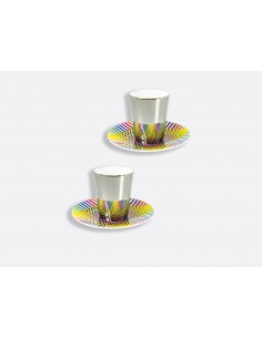 Set de 2 Tazas de Café Surface Coloree