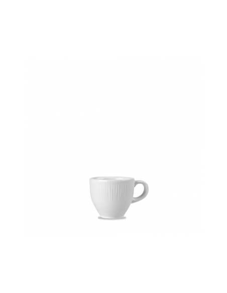 Set de Taza y Platillo Bamboo - Blanco