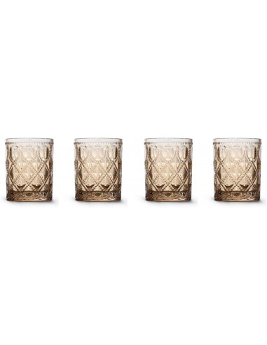 Set de 4 Vasos de Agua - Ambar