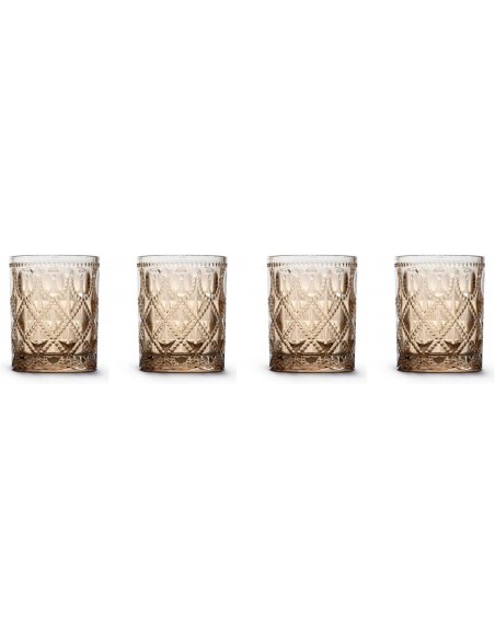 Set de 4 Vasos de Agua - Ambar