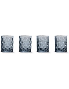 Set de 4 Vasos de Agua - Azul