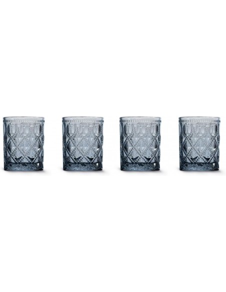 Set de 4 Vasos de Agua - Azul
