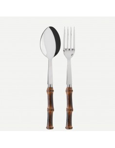 Set de 2 Piezas de Servir - Bambú Oscuro