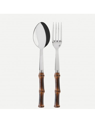 Set de 2 Piezas de Servir - Bambú Oscuro