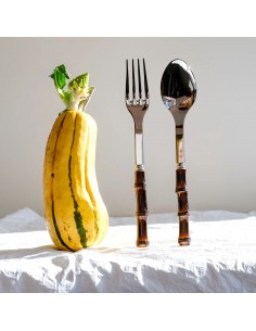 Set de 2 Piezas de Servir - Bambú Oscuro 2