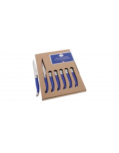 Set de 6 Cuchillos ABS Azul - Hoja de 1.2mm