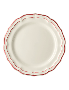 Set de 4 Platos Llanos Filet Rouge