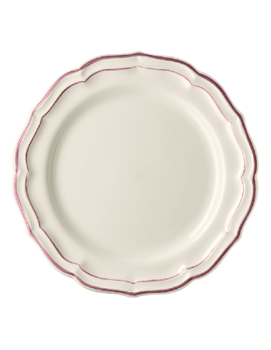 Set de 4 Platos Llano Filet Pivoine
