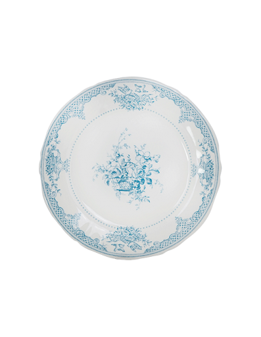 Set de 4 Platos de Postre Fleurs Dépareillées Bleu