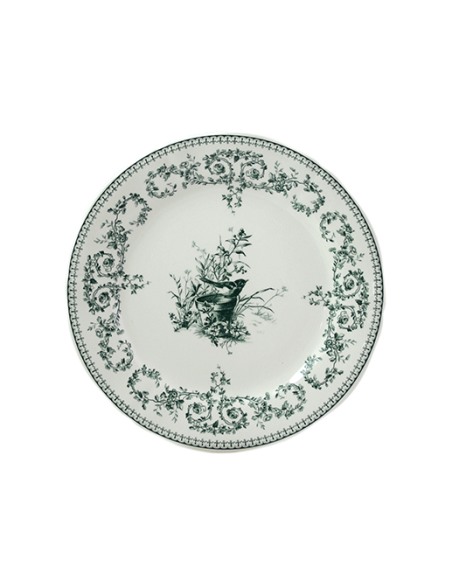 Set de 4 Platos de Postre Oiseau Depareillees Vert