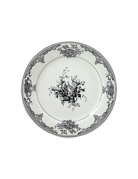 Set de 4 Platos de Postre Fleurs Depareillees Vert