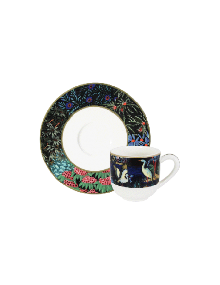 Set de 2 Tazas/Platillos de Café Jardin du Palais