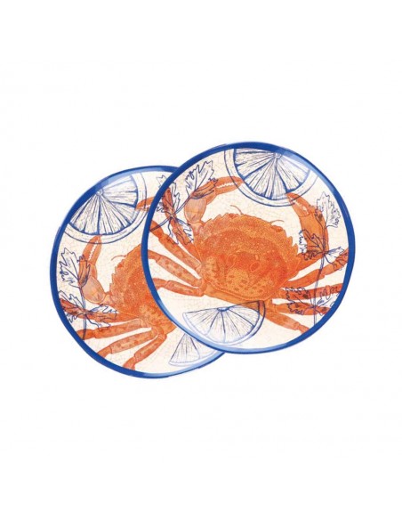 Set de 2 Platos de Postre Ocean Life