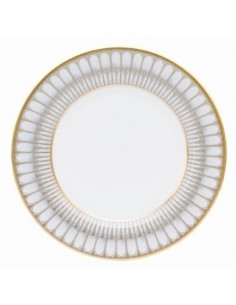 Plato de Postre Arcades Grey & Matte Gold