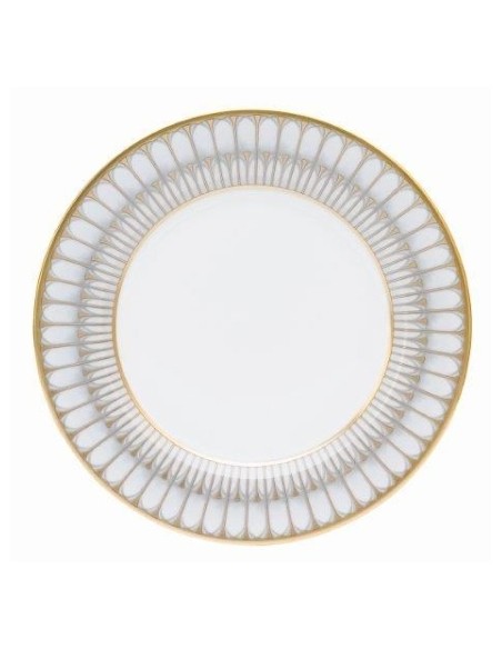 Plato de Postre Arcades Grey & Matte Gold
