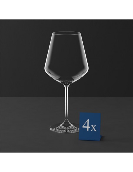 Set de 4 Copas de Vino Borgoña La Divina