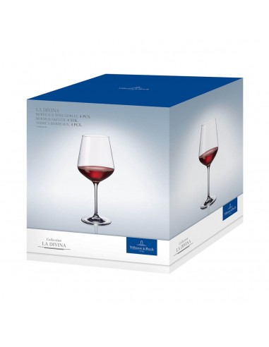 Set de 4 Copas de Vino Burdeos La Divina
