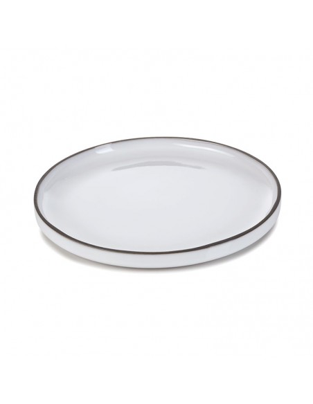 Plato de Postre Caractère - Blanco