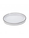 Plato de Postre Caractère - Blanco