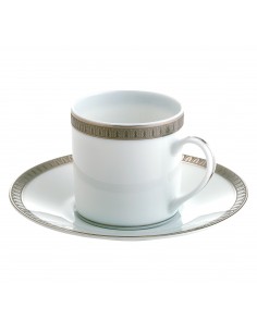 Taza y Platillo Malmaison Platine