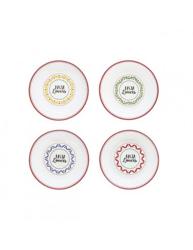 Set de 4 Platos de Pasta - Pasta Lovers