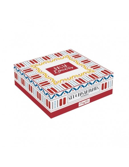 Set de 4 Platos de Pasta - Pasta Lovers