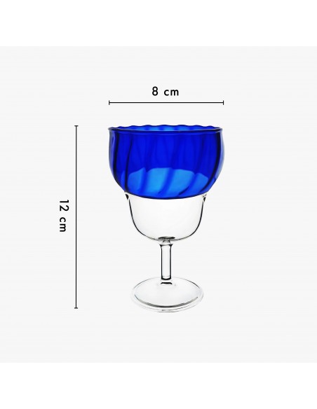 Set de 2 Copas de Vino Yam - Bleu