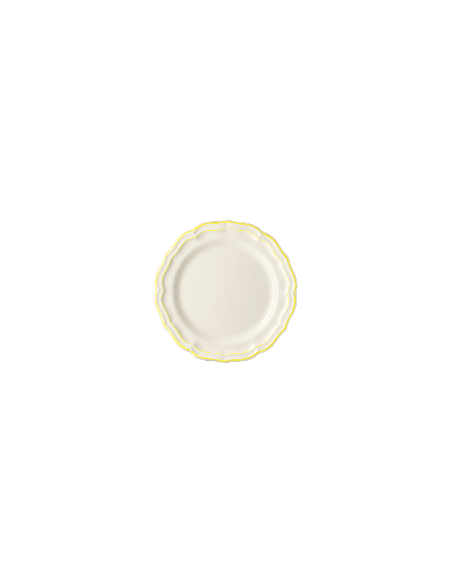 Set de 4 Platos Llano Filet Jaune Citron