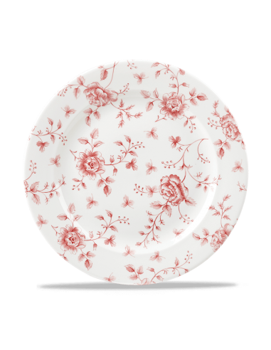 Plato Llano Cranberry Rose Chintz